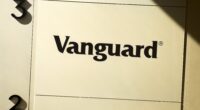 Vanguard logo on a wall