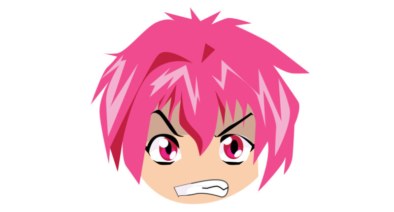 angry manga