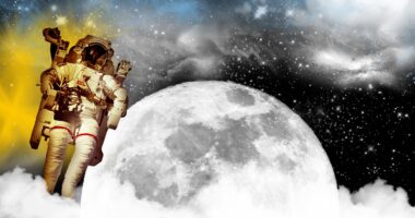 astronaut in space