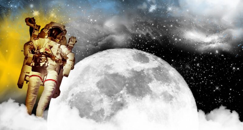 astronaut in space