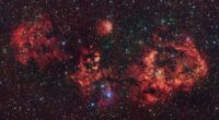 RCW 94/95 nebulae in visible and infrared light