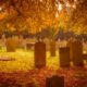 cemetery in autumn