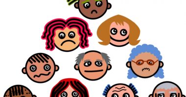 Varied faces.