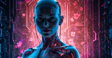female cyborg