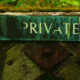 Private sign