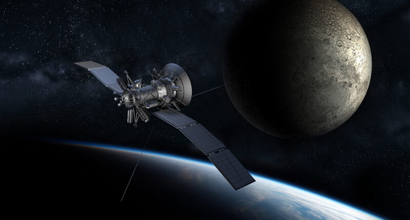 satellite in orbit