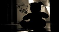 teddy in darkness