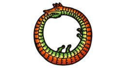 Snake eating itself