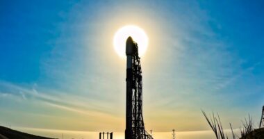SpaceX's NROL-57 which launched from Vandenberg Space Force Base