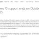 Windows 10 end of life