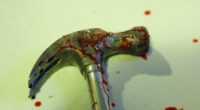 Bloody hammer.