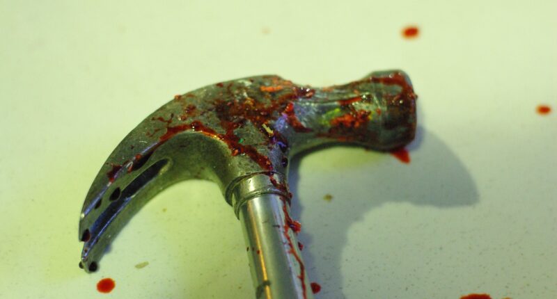 Bloody hammer.