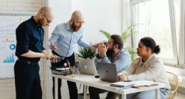 Loud people in the office.