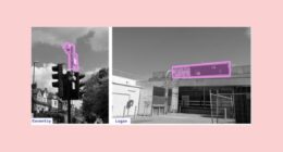 Examples of AI in the Street in different UK cities.