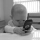 Baby on a phone.