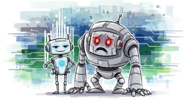 Smaller AIs vs larger AIs.