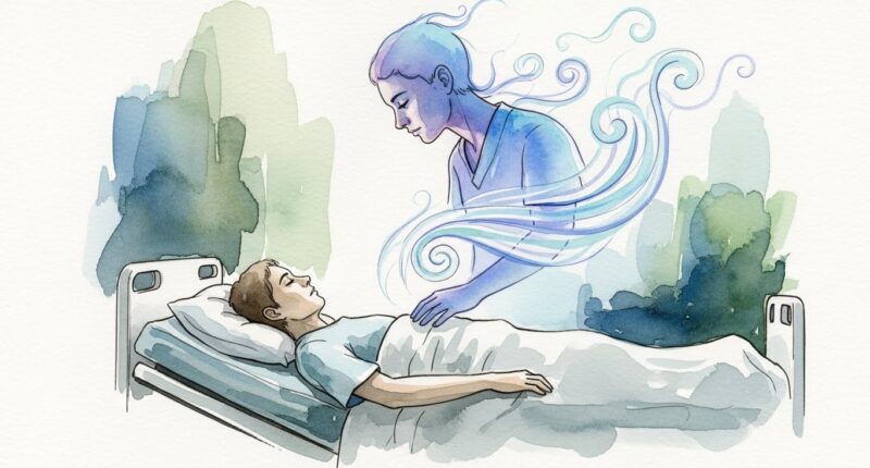 Near death experience.