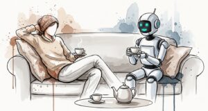 Chatbots talking to humans.