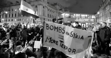 Parliament Square sit-in against Syria airstrikes