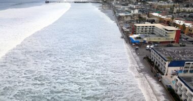 Mission Beach boardwalk in San Diego.