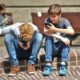 Teens on phones.