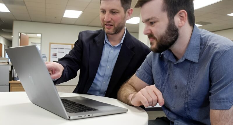 Matthew Engelhard, M.D., Ph.D. (left) and Elliot Hill.