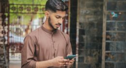 Smartphones in Pakistan.