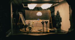 Fake moon landing.
